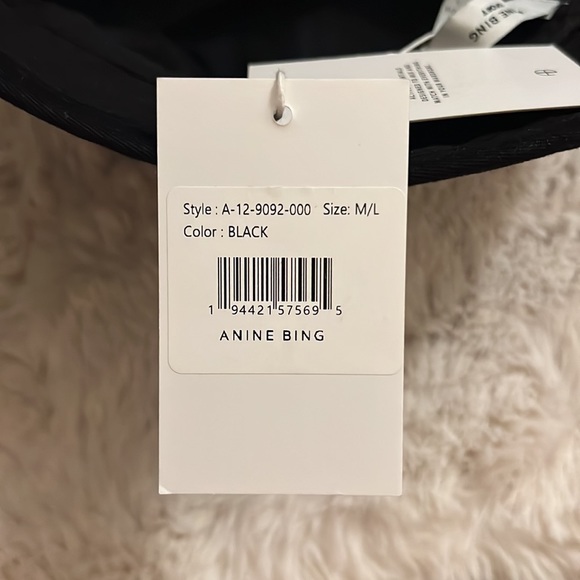 Anine Bing Paris Embroidered-Logo Bucket Hat - Picture 7 of 8